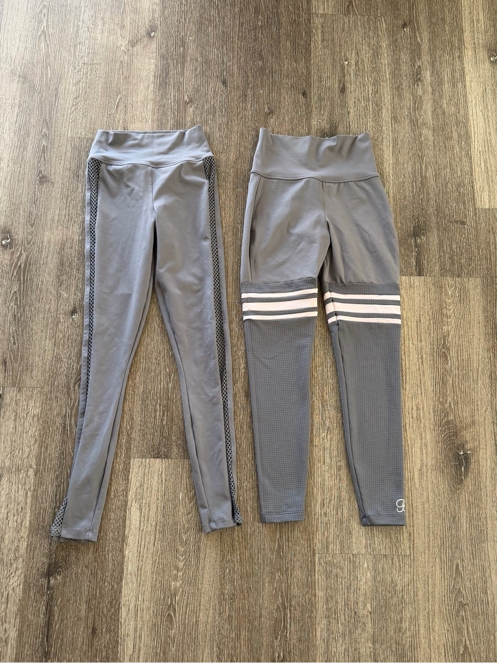 Bombshell Sportswear Gray Girls' Performance Leggings Duo